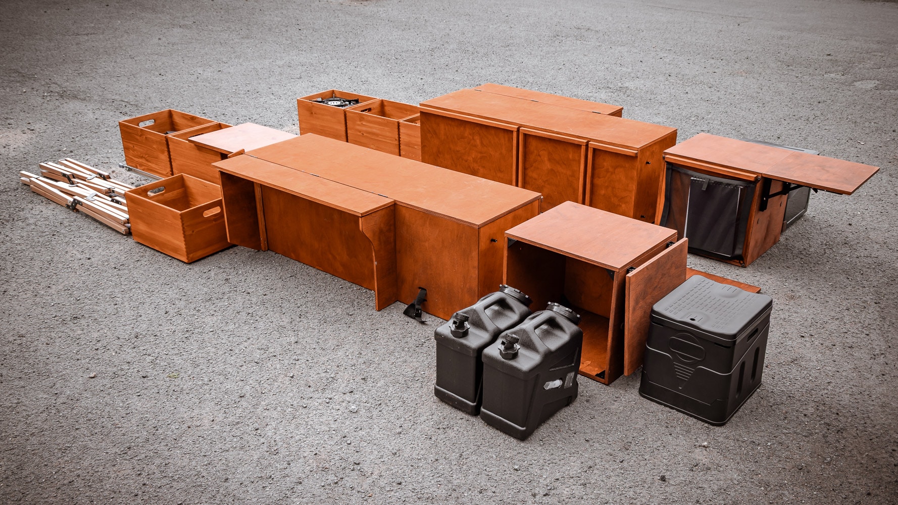 alle Einzelmodule ausgebaut