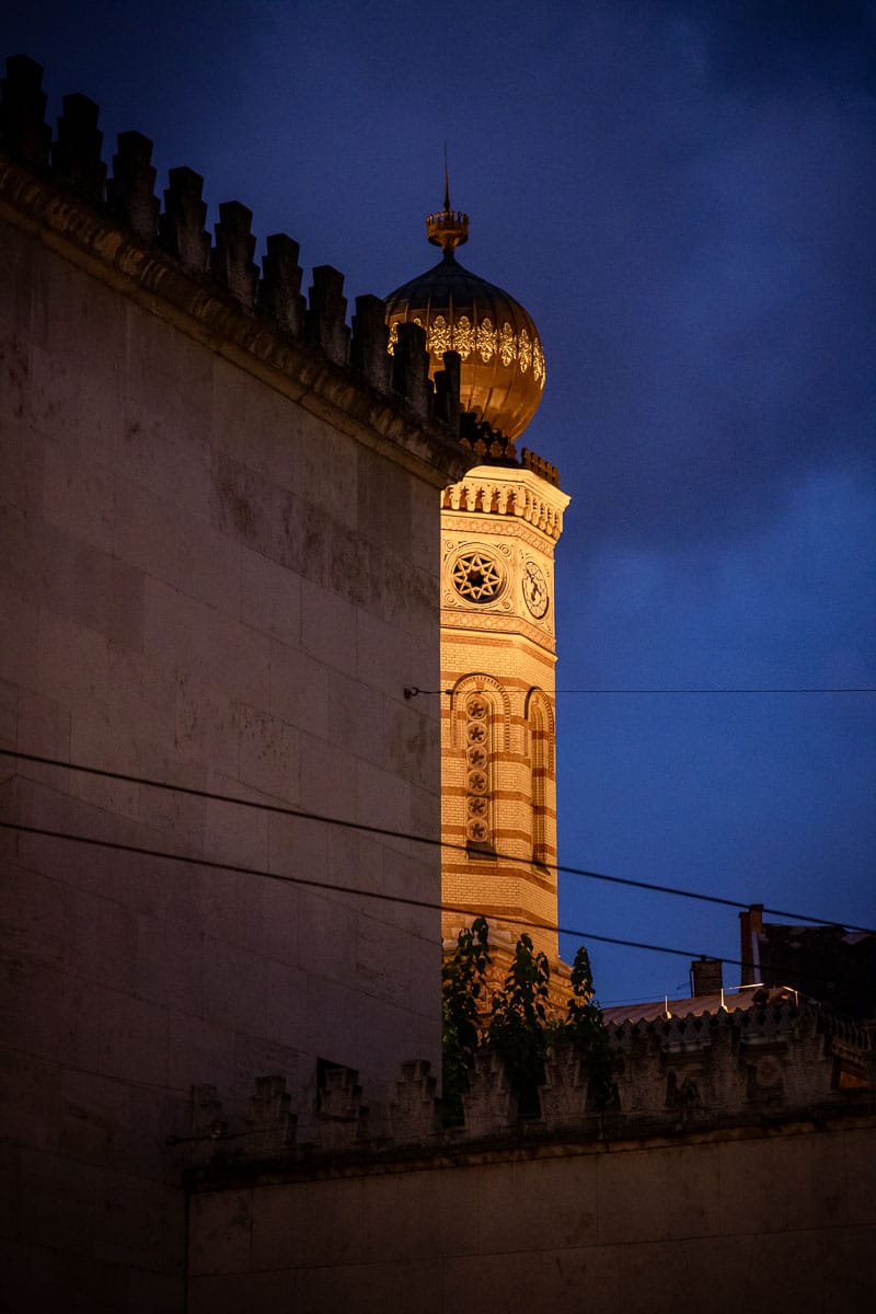 Große Synagoge am Abend Große Synagoge am Abend