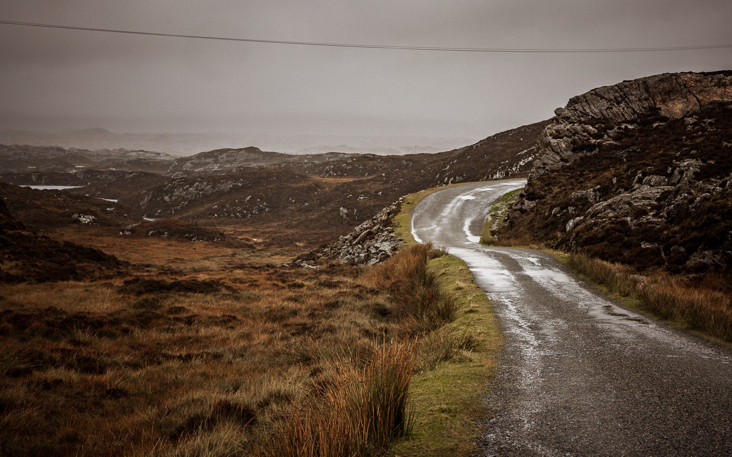 Singletrack Road auf der Isle of Harris Singletrack Road auf der Isle of Harris