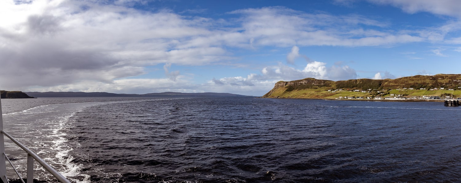 Einfahrt in Uig Einfahrt in Uig